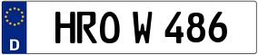 Truck License Plate